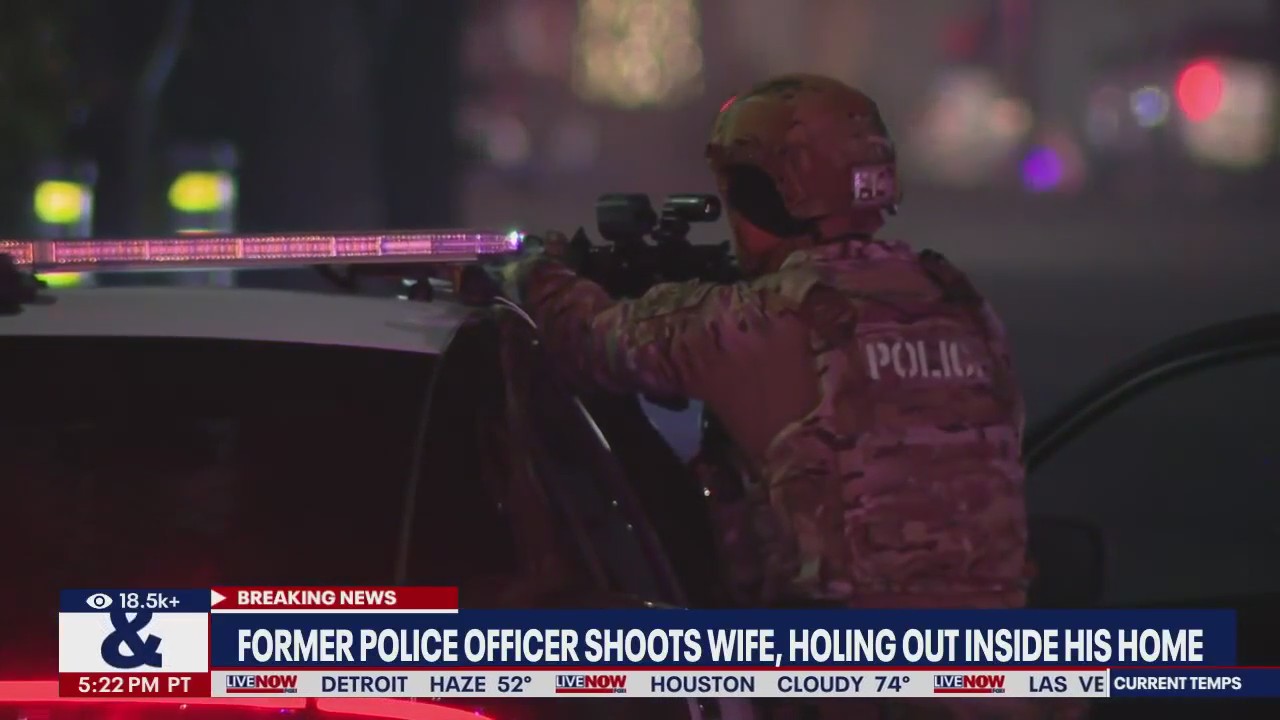 Police let shooting suspect stay inside home