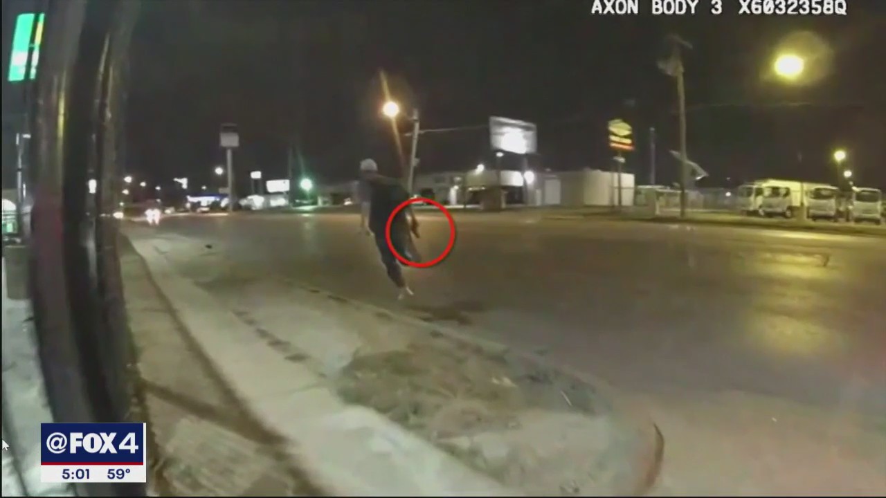 FWPD releases video of burglary suspect shooting
