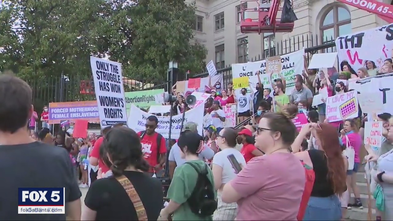 Roe v. Wade protests in Downtown Atlanta