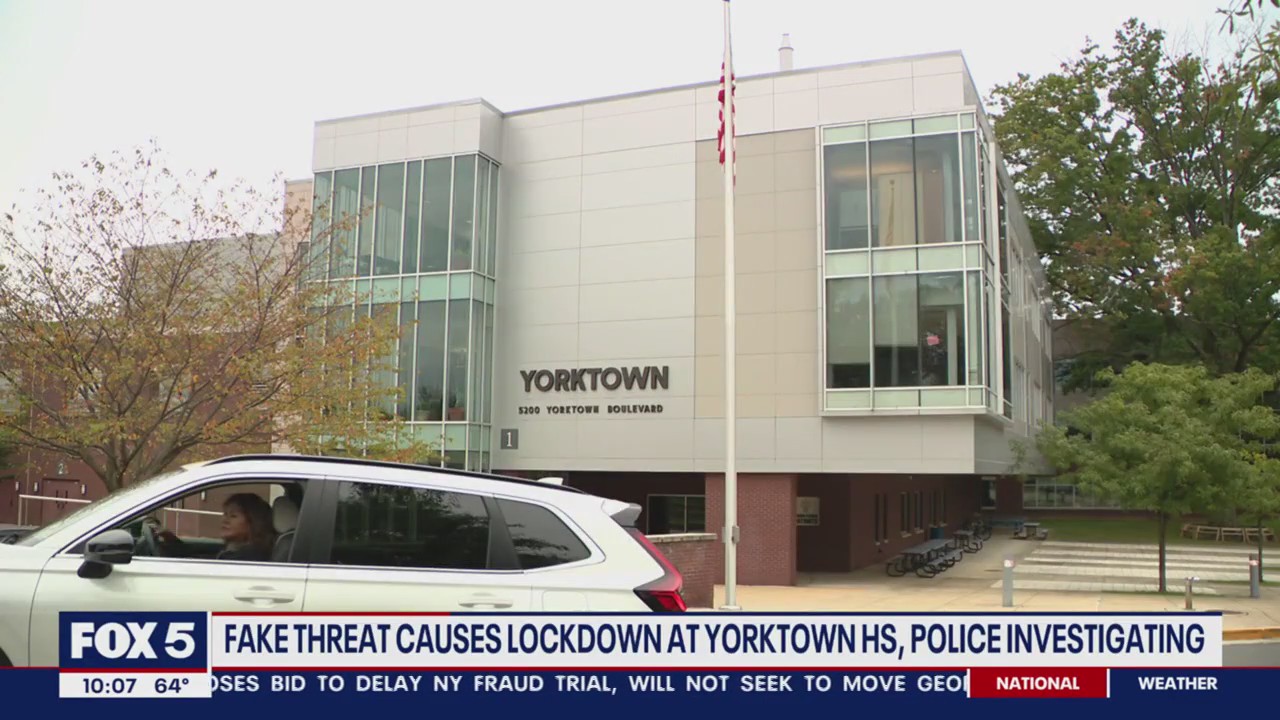 Fake threat prompts lockdown at Yorktown High School