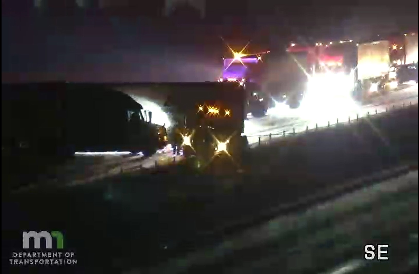 Semi jackknifes on I-94 causing multiple crashes