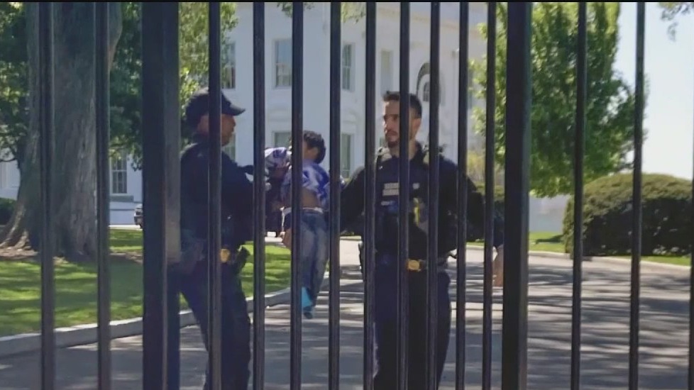 Toddler crawls through White House fence