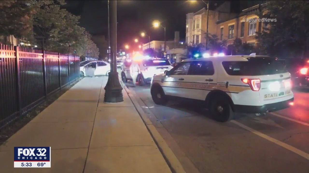ISP: Man in stolen vehicle crashes into fence, injures pedestrian after leading police on high-speed chase