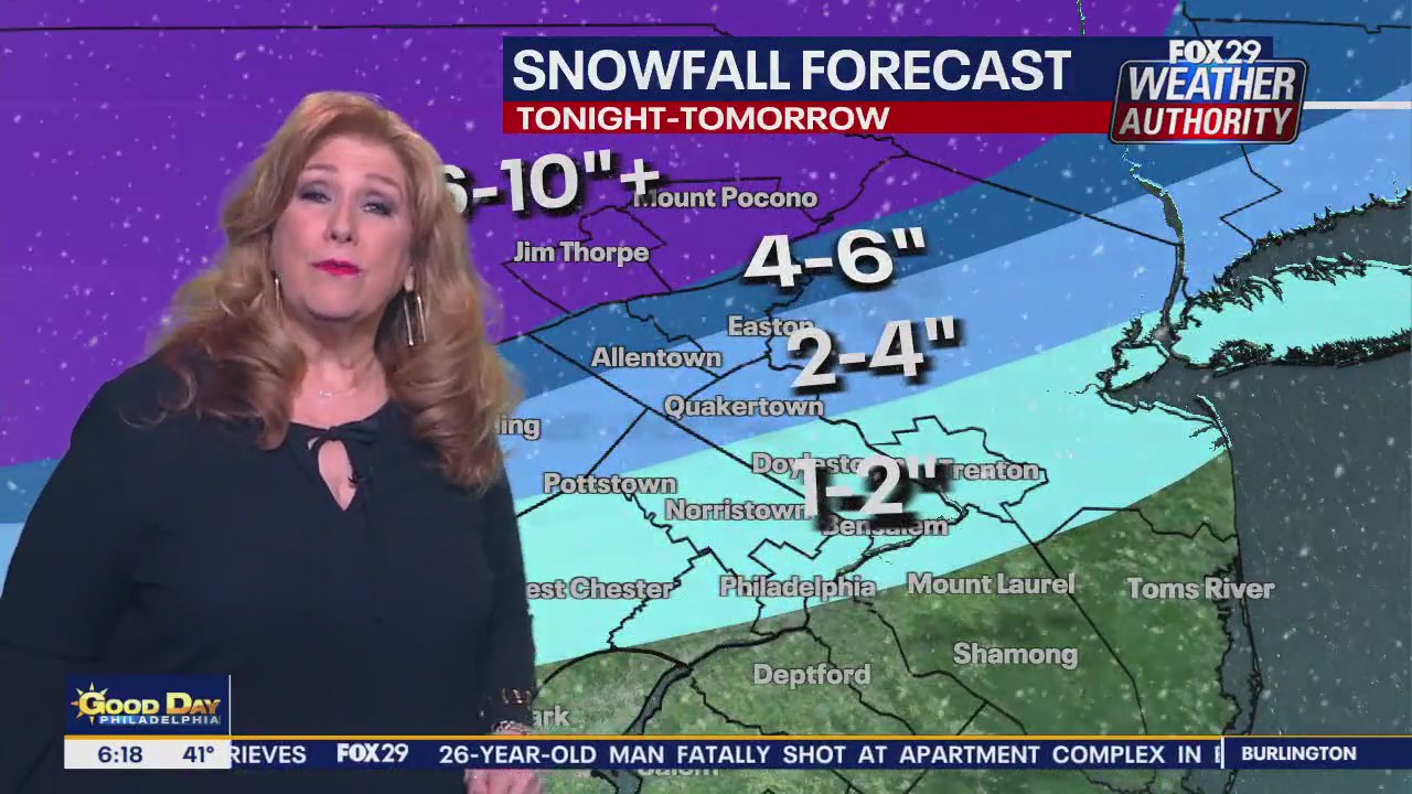 Philadelphia snow forecast: Winter storm on the way Monday night