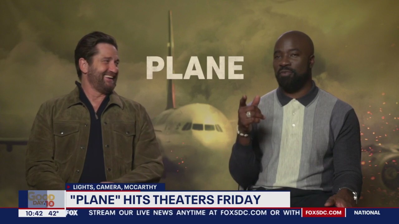 Gerard Butler, Mike Colter talk one-word movie titles like "Plane"