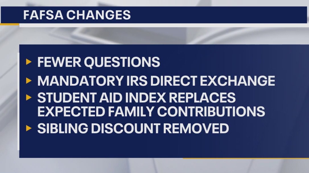 Changes come to FAFSA application