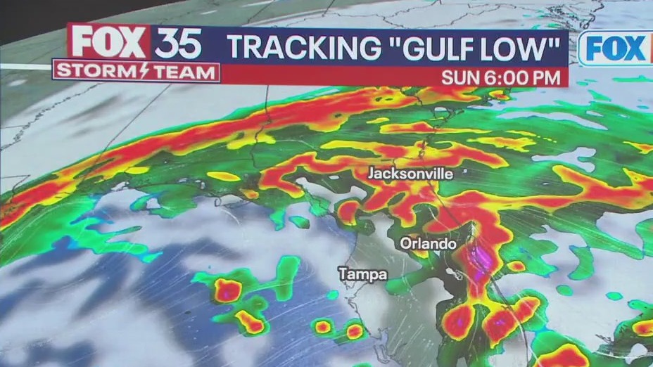 Gulf system to bring heavy rain, wind gusts