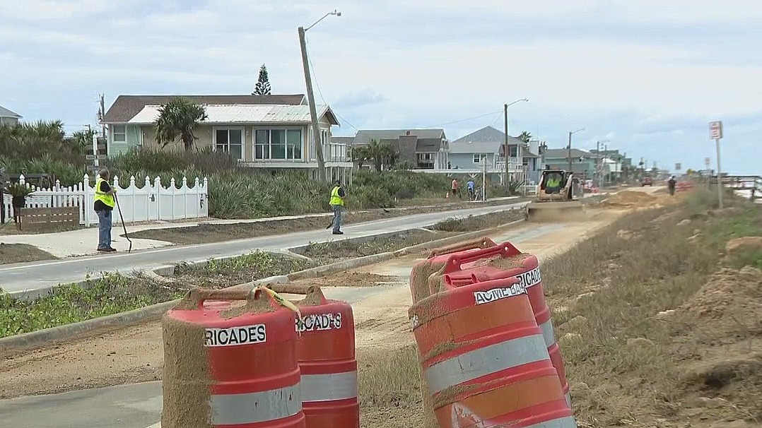 Parts of Florida's A1A destroyed by Hurricane Nicole