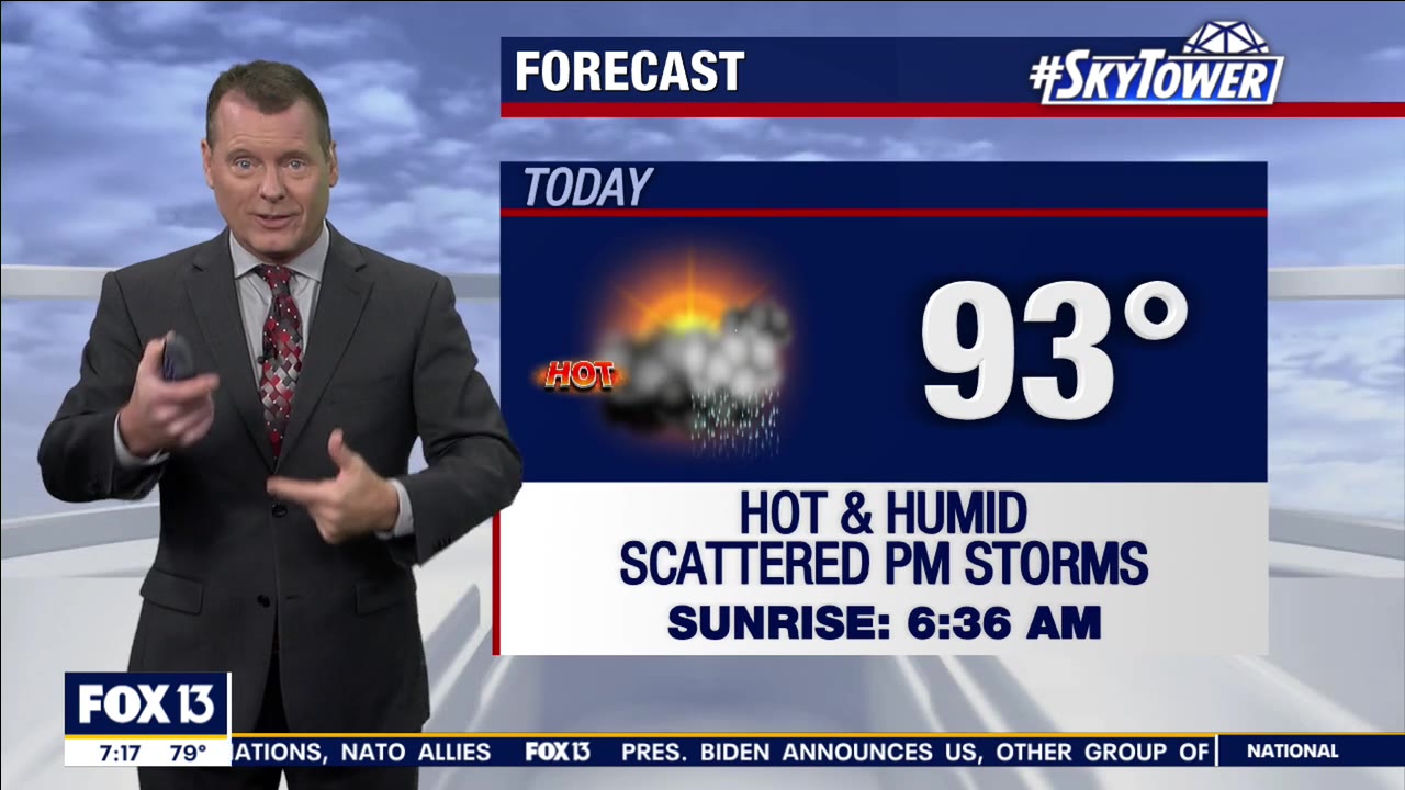 Monday morning weathercast
