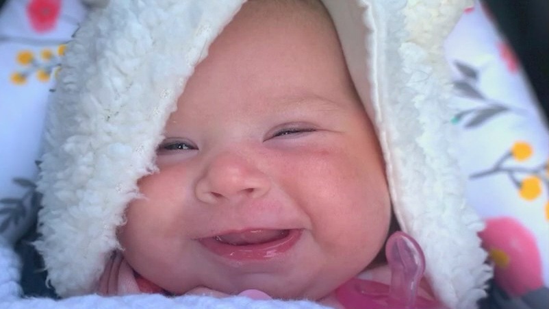 Baby's big win in battle against cancer