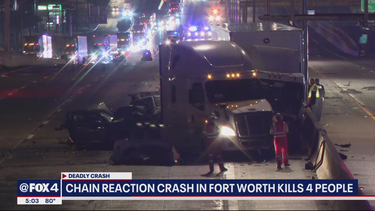 Four dead after crash on Fort Worth interstate