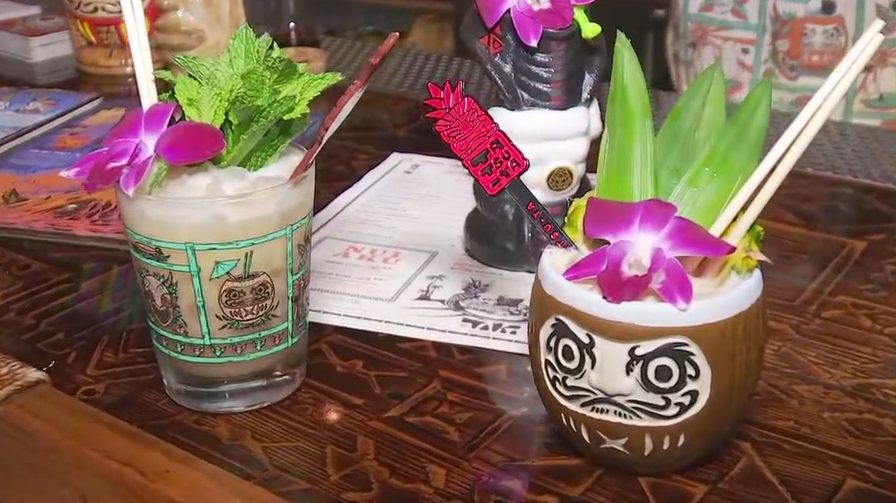 Look at drinks offered at Tiki Tatsu-Ya