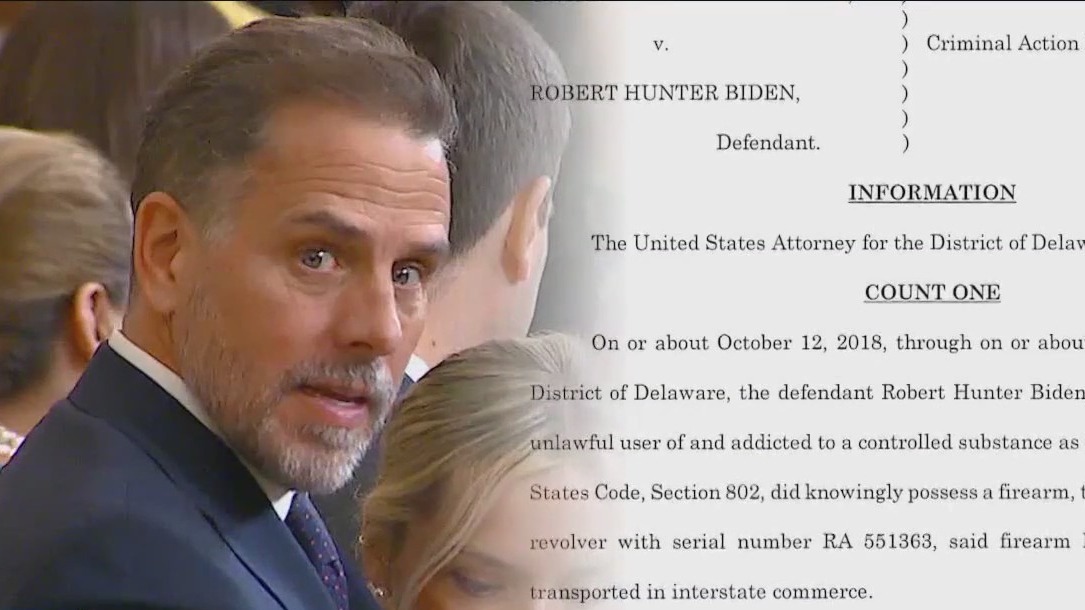 Hunter Biden charged with federal tax and weapons offenses