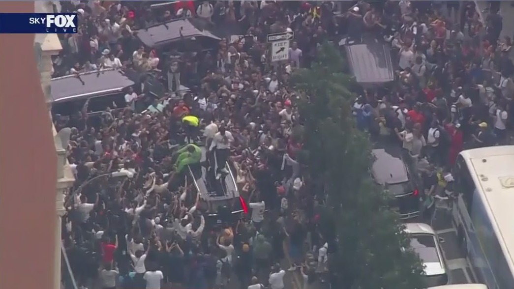 Union Square Park chaos