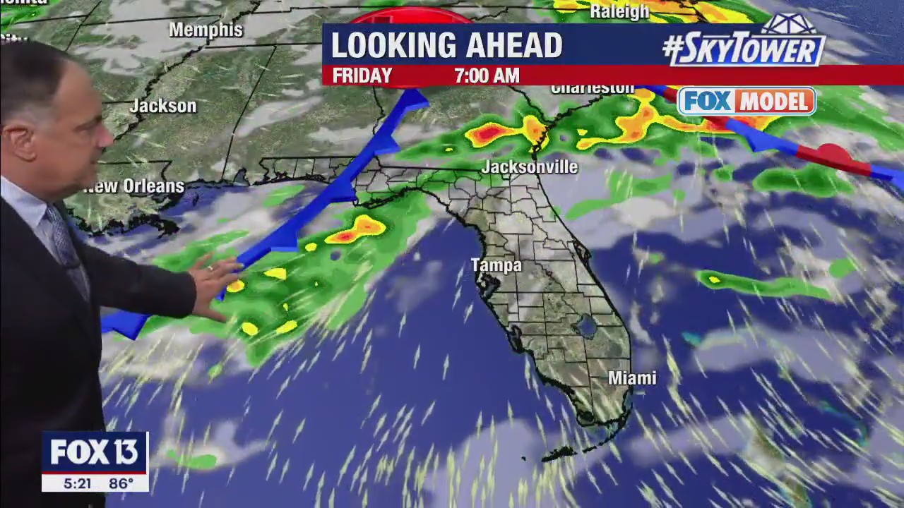 Thursday evening forecast