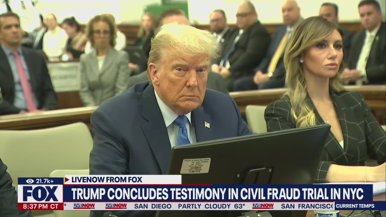 Trump wraps up contentious testimony in NYC trial