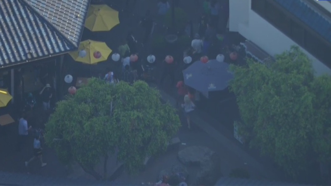 Chaos in Little Tokyo after possibly armed suspect sprints toward nearby shoppers