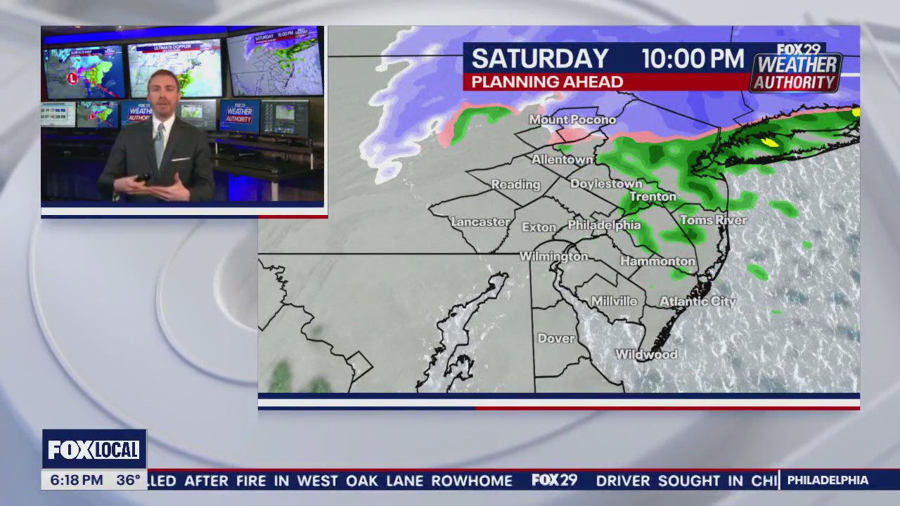 Weather Authority: 6 p.m. Saturday forecast