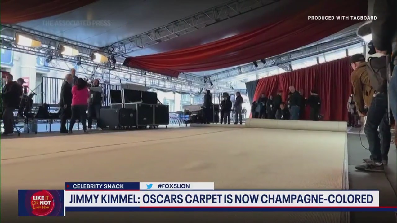 Jimmy Kimmel reveals Oscars carpet will be Champagne colored