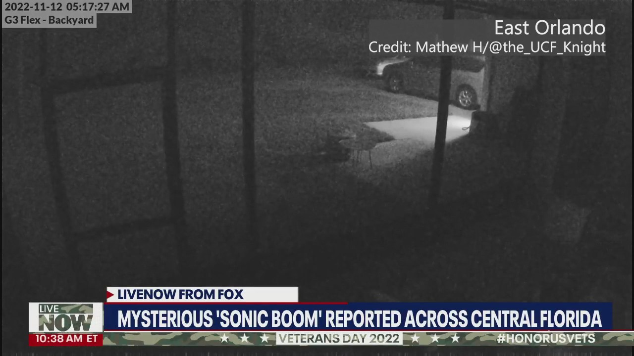LISTEN: Audio of mysterious 'sonic boom' heard across Central Florida