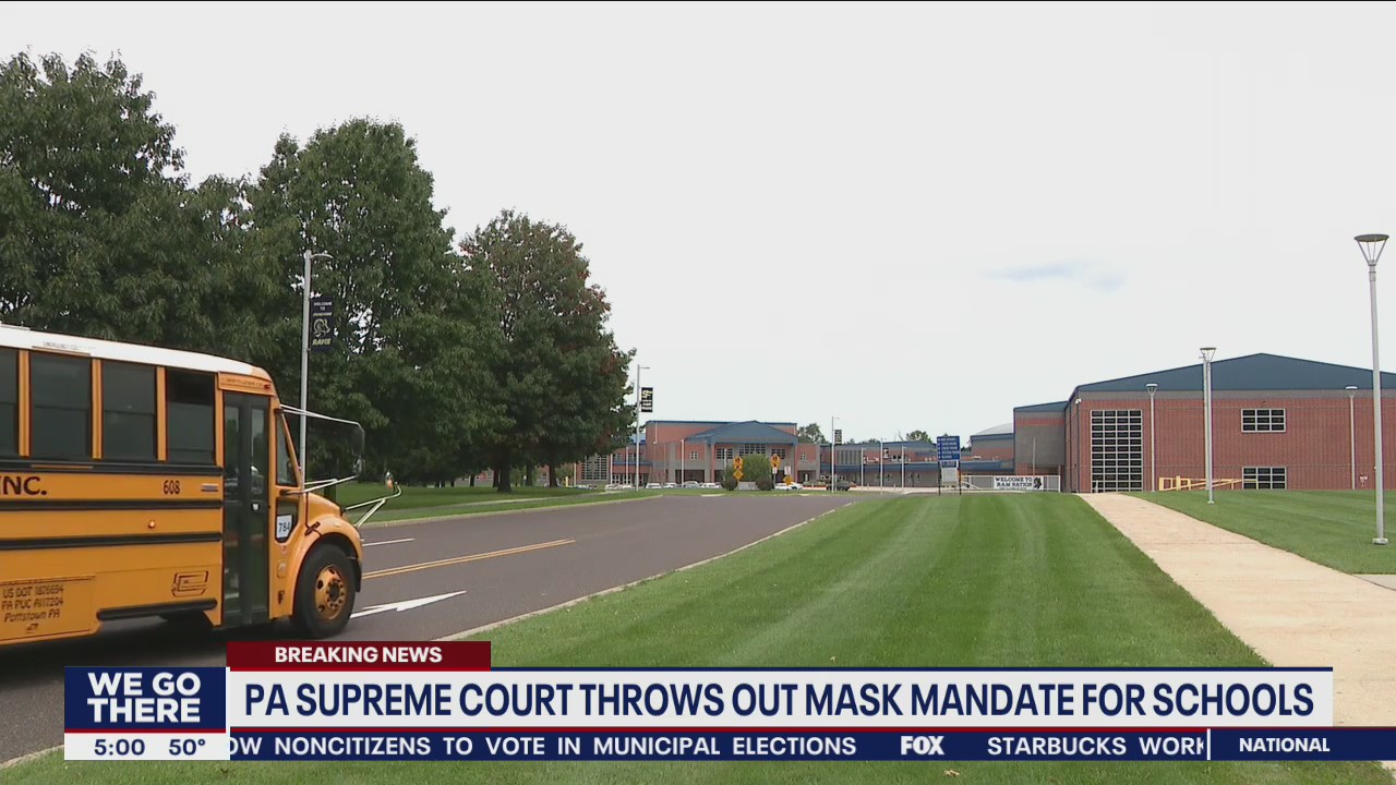 Pa. Supreme Court throws out mask mandate for schools