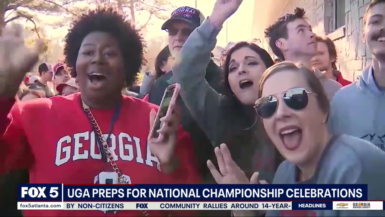 Georgia preps for national championship parade