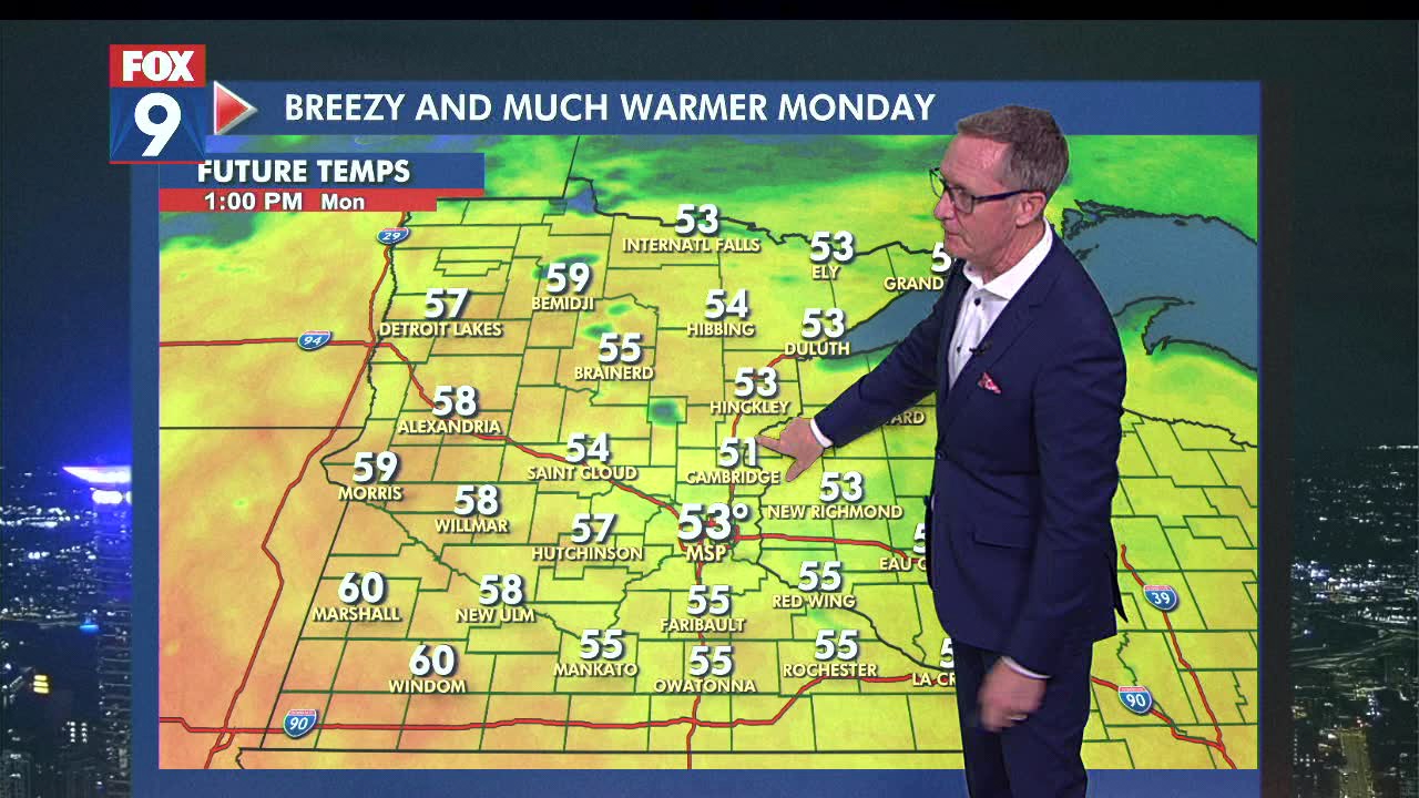 Minnesota weather: Monday warmup