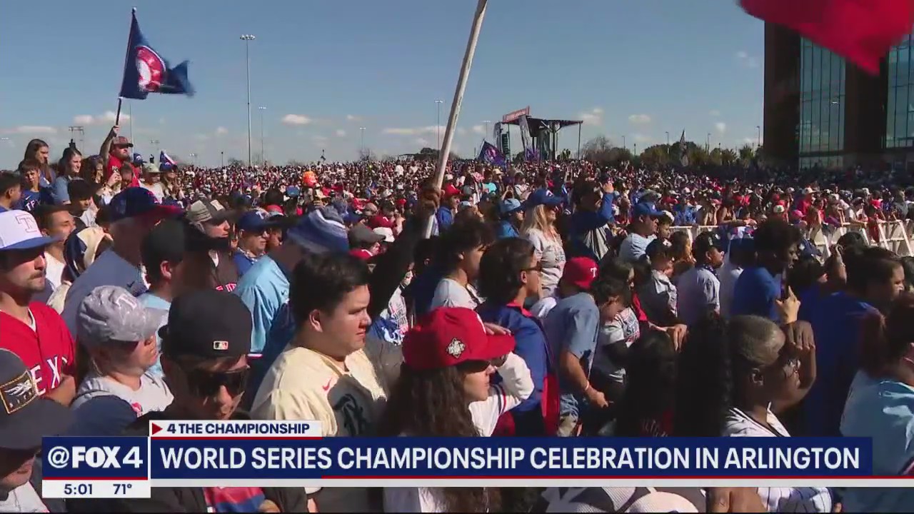 500,000+ Rangers fans in Arlington for victory parade