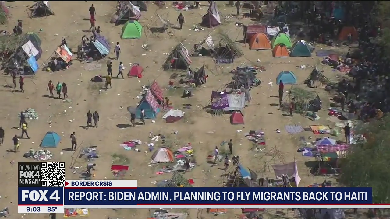 Thousands of Haitian immigrants congregate at tiny Texas border town