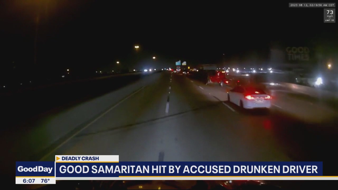 Good Samaritan hit by accused drunken driver