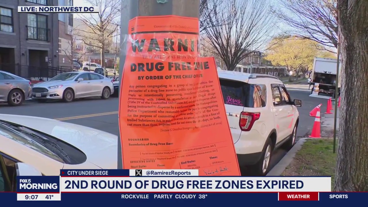 DC’s second round of drug free zones ends in 3 arrests