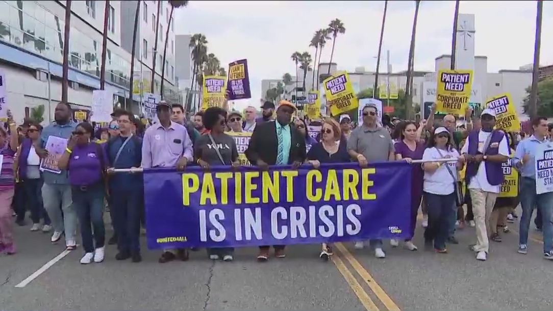 Kaiser workers rally on Labor Day