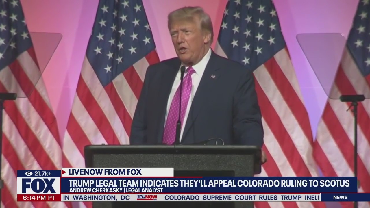 Trump team says it will appeal Colorado ruling