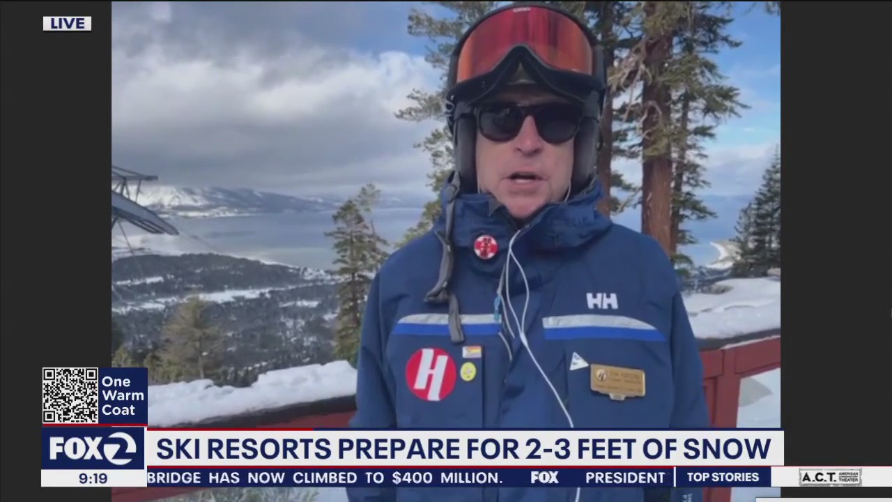 More than three feet of snow in the forecast for the Sierra Nevada this weekend