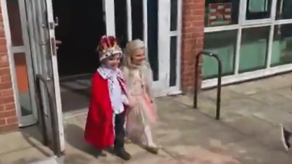 Students mark coronation of King Charles III