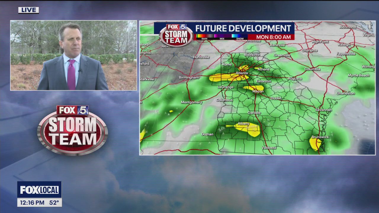Thursday midday weather forecast