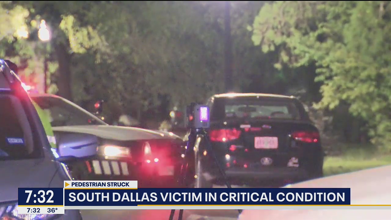 Pedestrian in critical condition after being struck by SUV in South Dallas