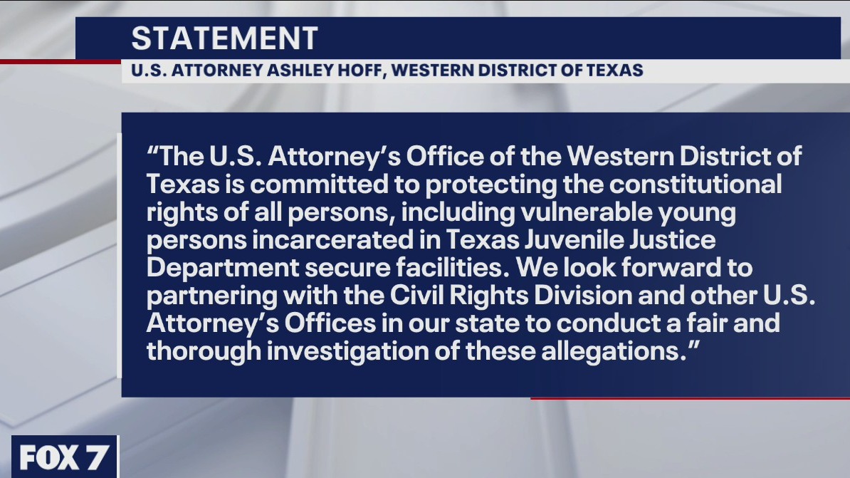 DOJ investigating conditions at 5 Texas juvenile facilities