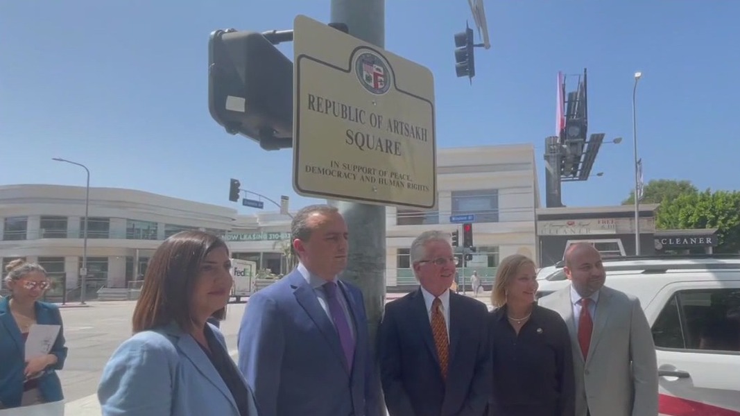 'Artsakh Square' dedicated on Wilshire