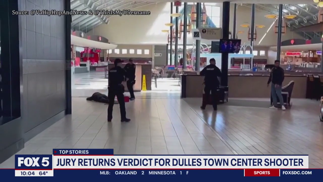 Jury returns verdict for Dulles Town Center shooter