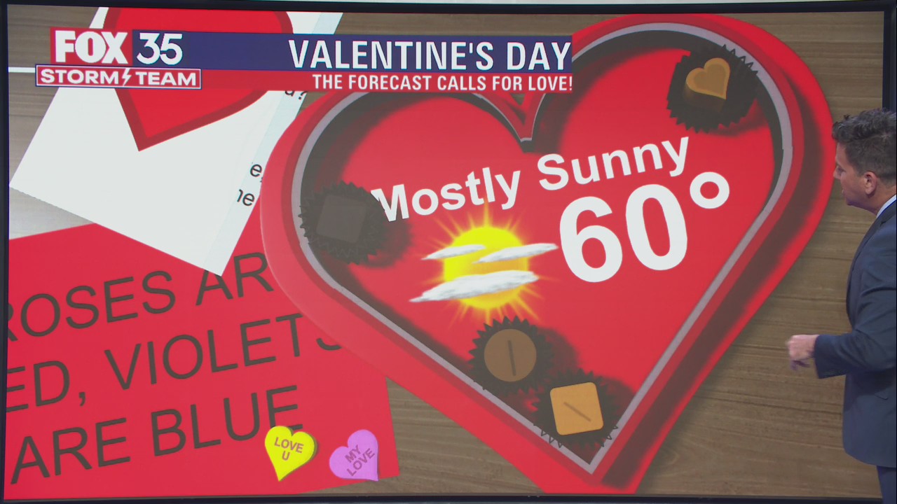 What will the weather be like on Valentine's Day?