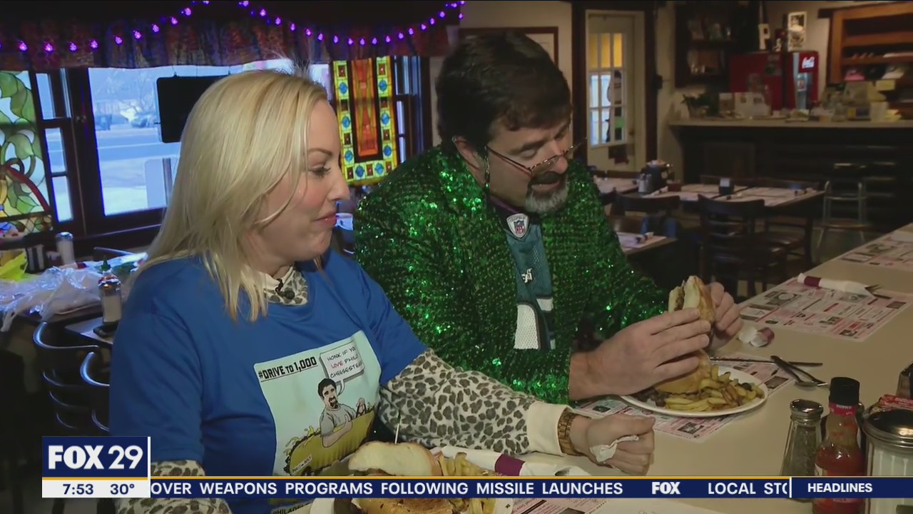 Philadelphia an sets out to eat as many cheesesteaks as possible, reaches 1,000