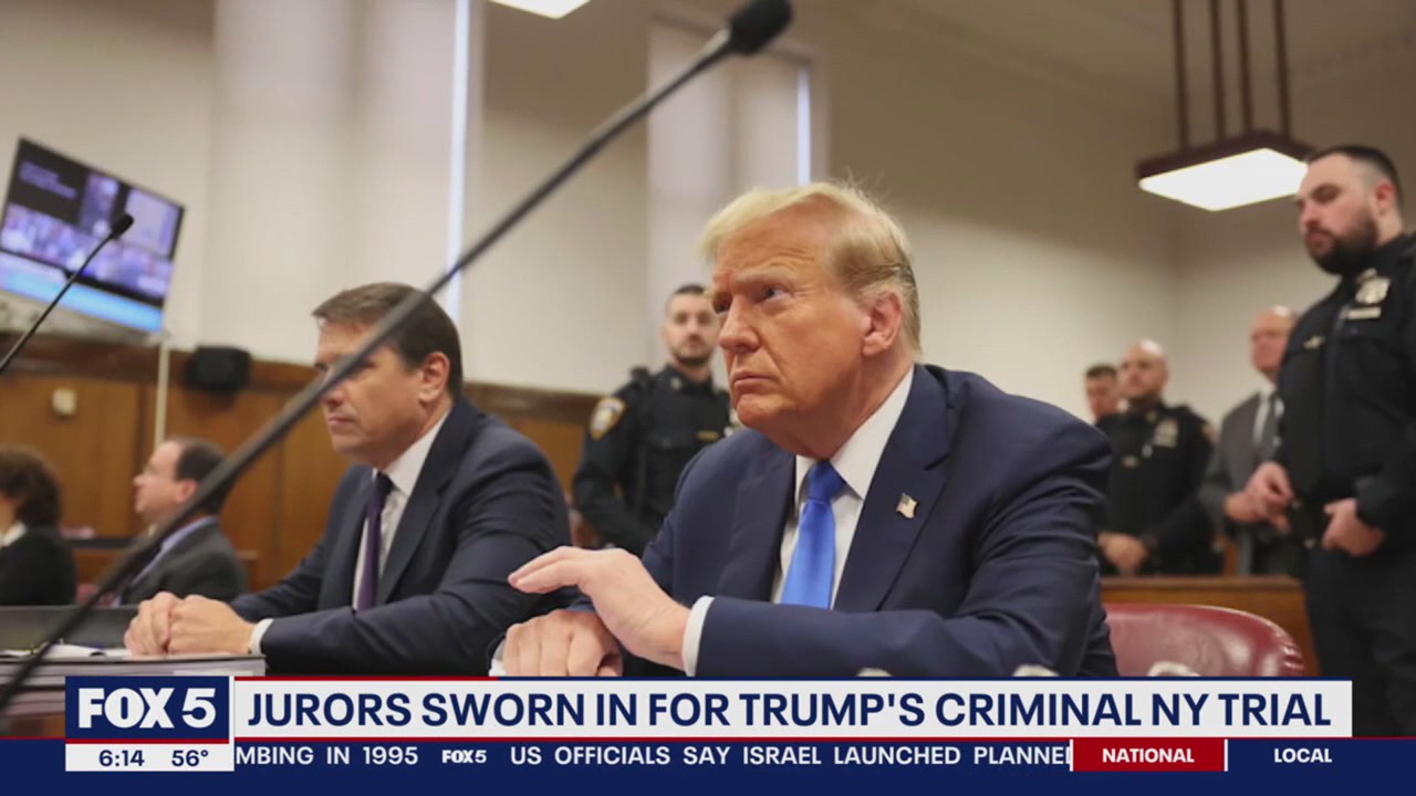 Jurors sworn in for Trump's criminal hush money trial