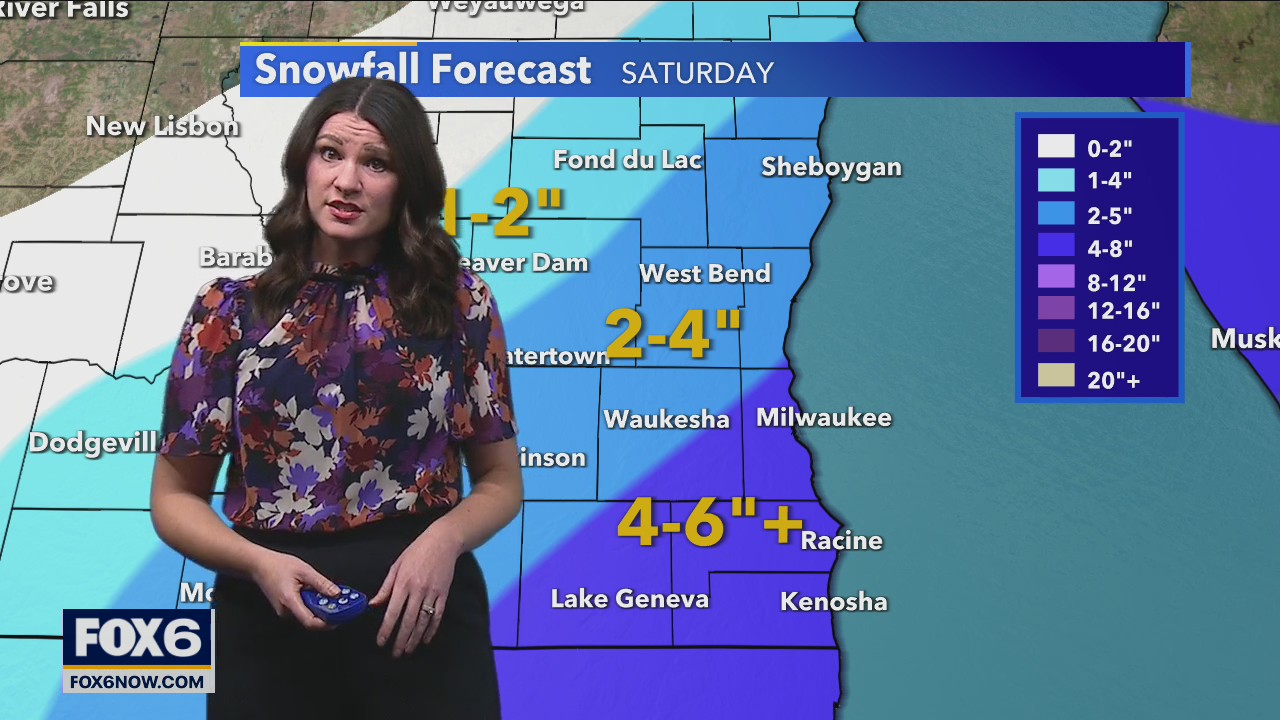 Snowfall forecast for the holiday weekend