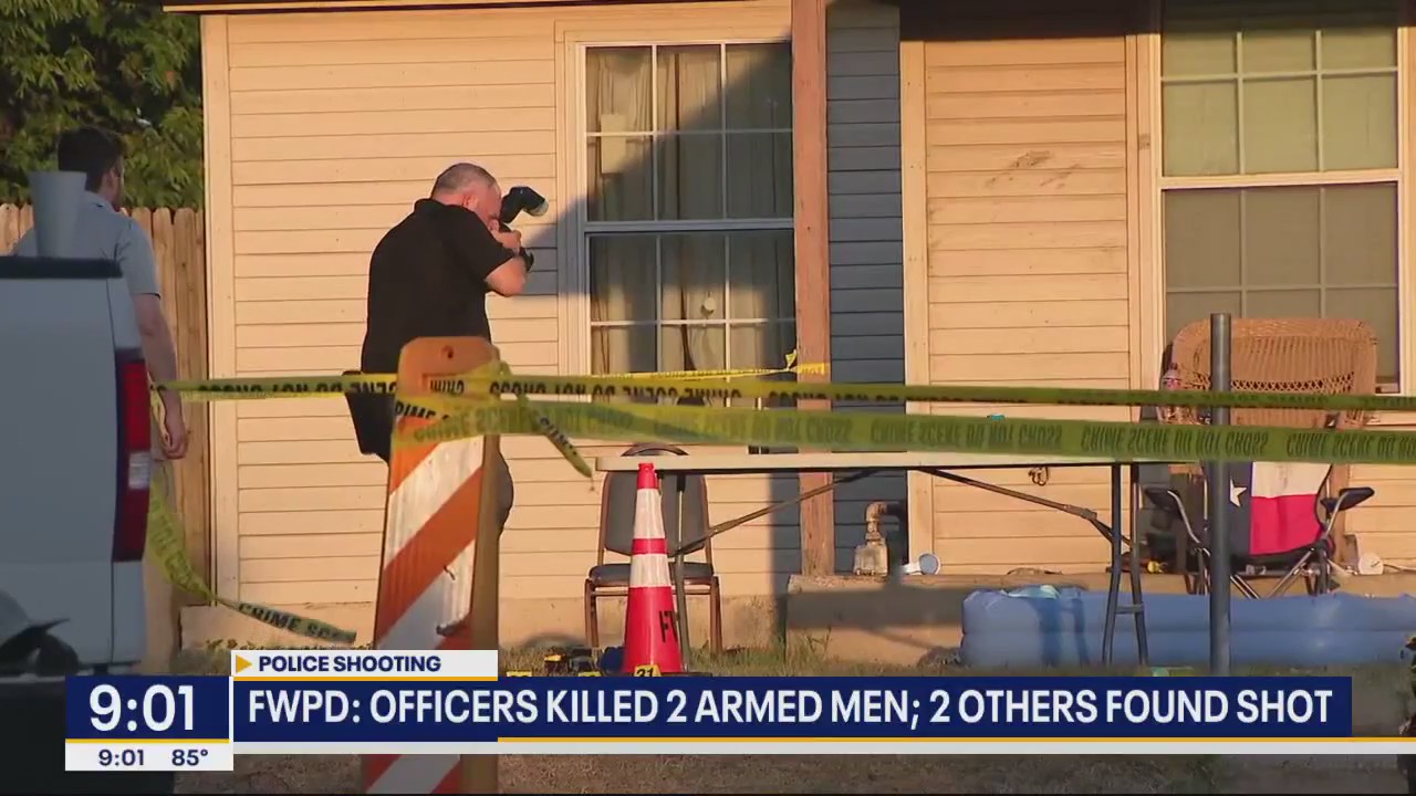 Fort Worth officers kill 2 armed men, 2 others injured