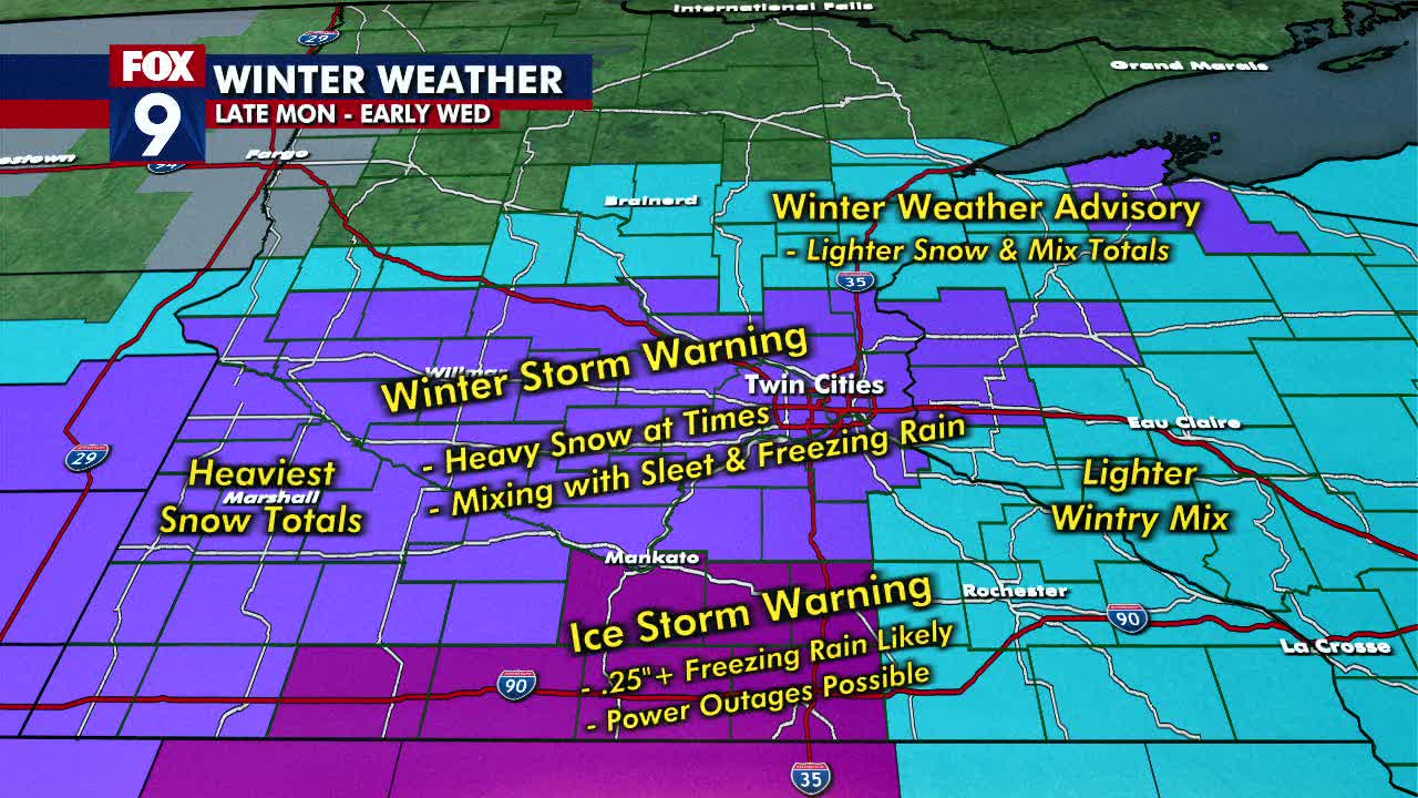 Tuesday weather: Winter storm, with heavy snow possible