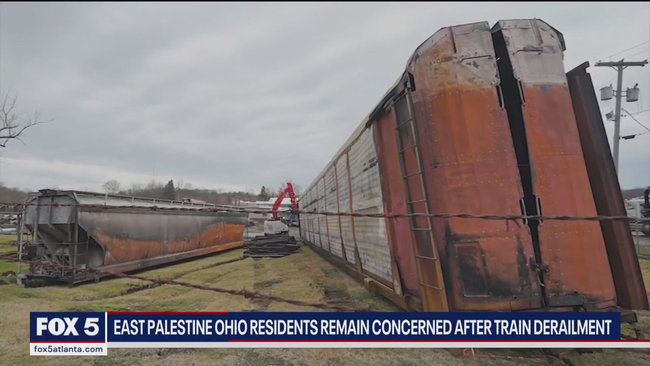 Ohio residents concerned after train derailment