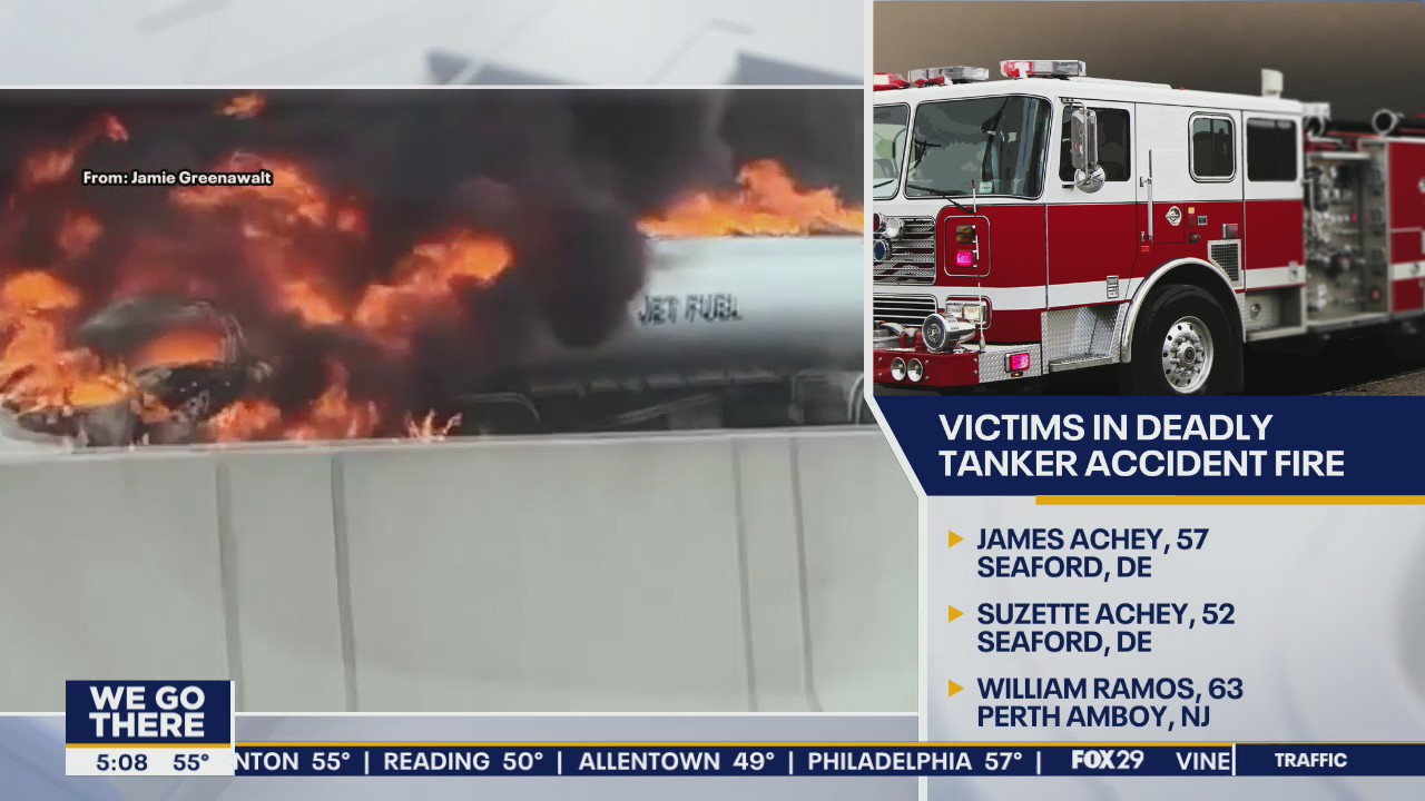 3 people killed in tanker truck crash on Northeast Extension identified