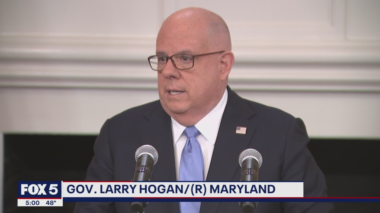 Maryland Gov. Larry Hogan announces he will not run for US Senate