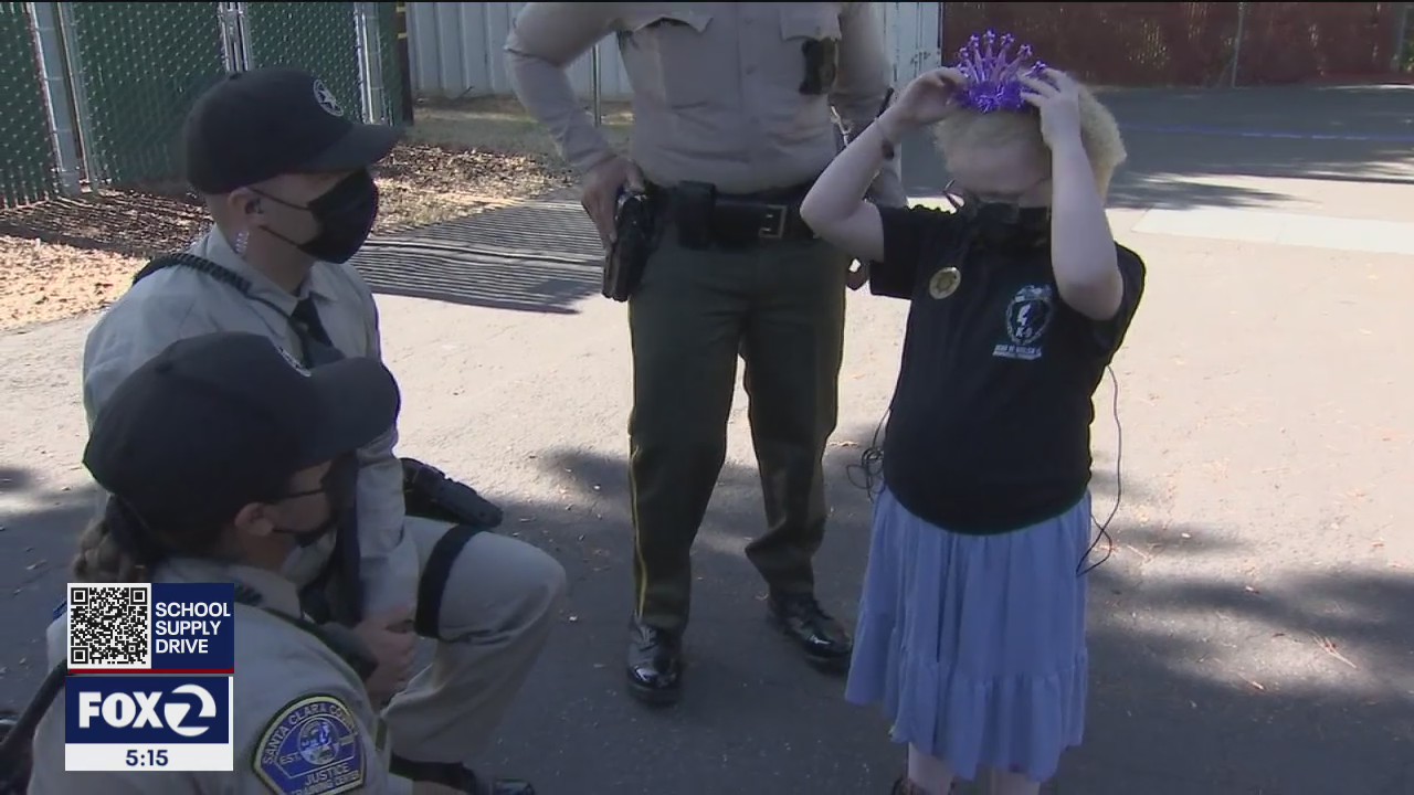 8-year-old girl facing tumor surgery gets chance to work with sheriff's investigators